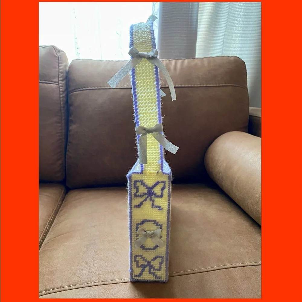 Elodie Needlepoint handmade shoulder bag - Picture 4 of 6